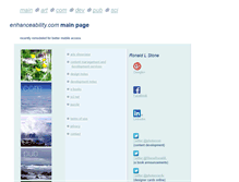 Tablet Screenshot of enhanceability.com